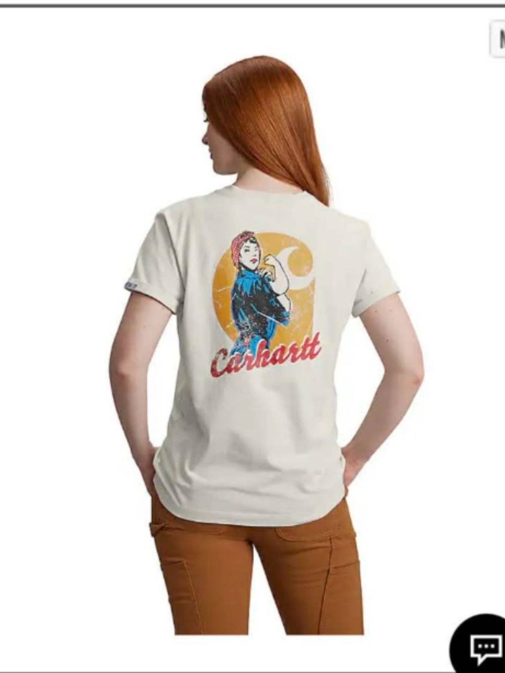 Carhartt Rosie the Riveter women in Trades T shirt Sealed in package BNWT